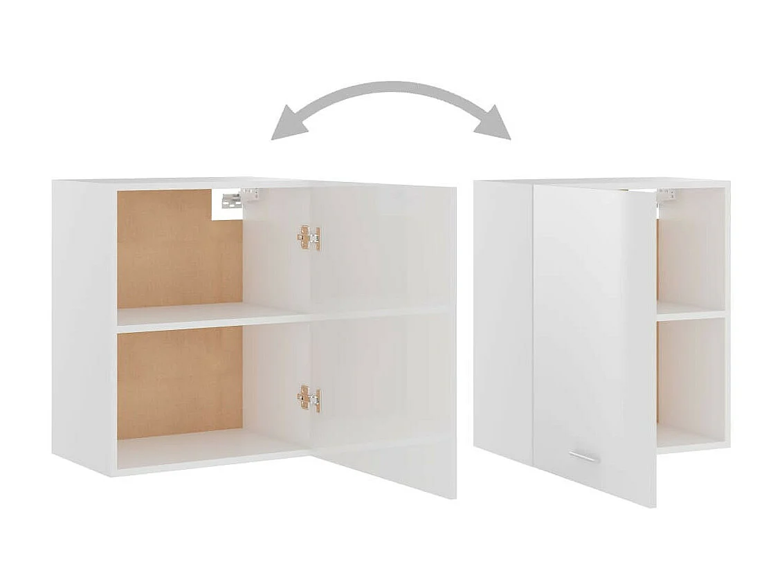 Meuble haut de cuisine Blanc brillant 50x31x60