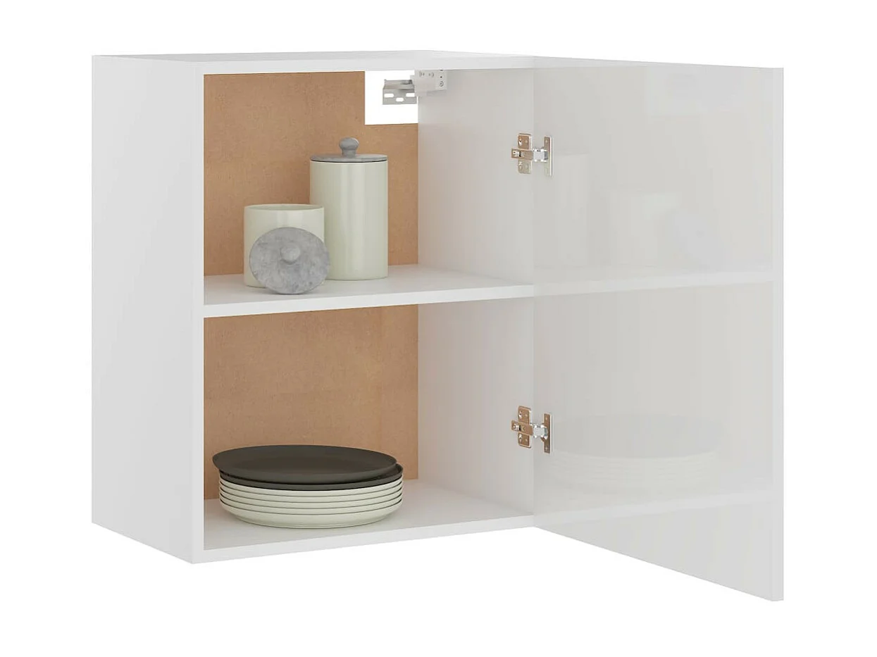 Meuble haut de cuisine Blanc brillant 50x31x60