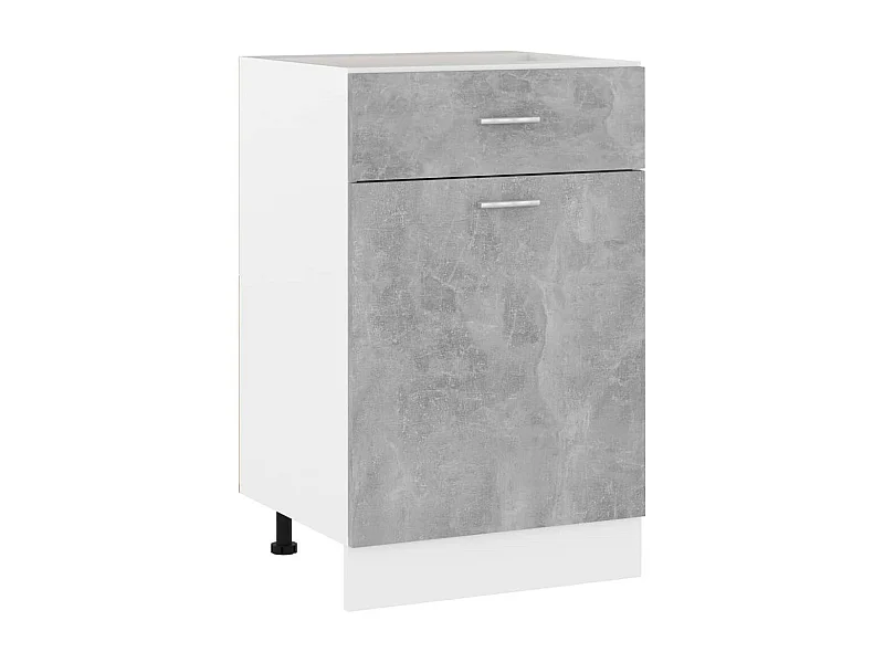 Armoire de cuisine Gris béton 50x46x81,5