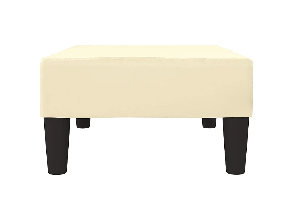 Repose-pied Crème 78x56x32 Similicuir 2