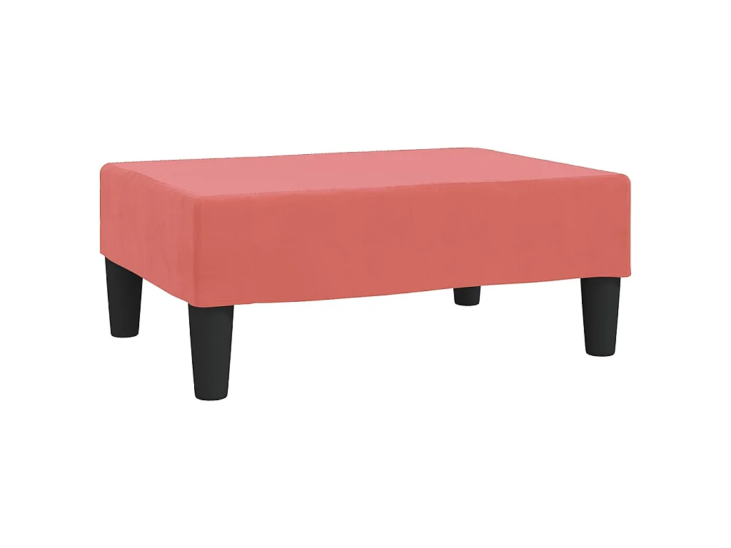 Repose-pied Rose 78x56x32 Velours 4