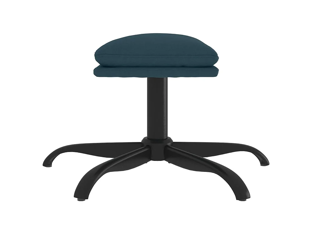 Repose-pied Bleu 60x60x39 Velours