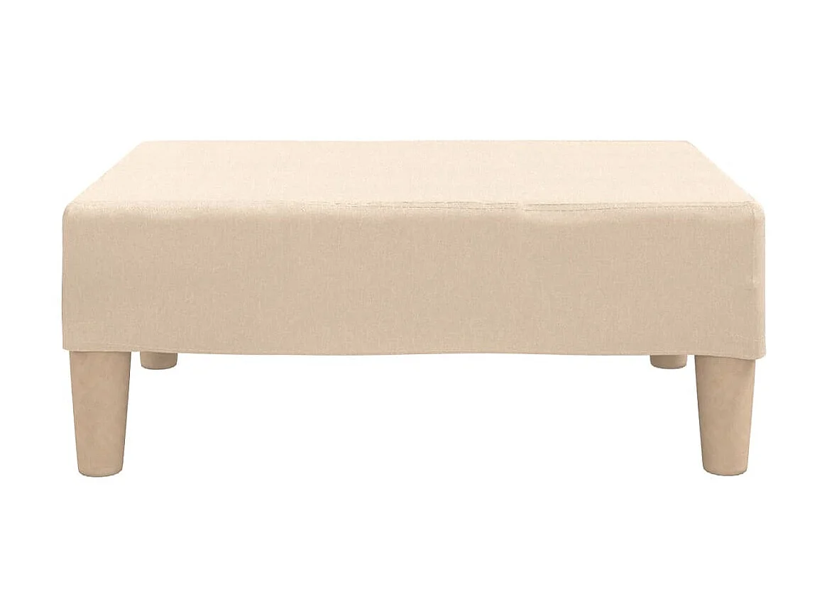Repose-pied Crème 78x56x32 Tissu 3