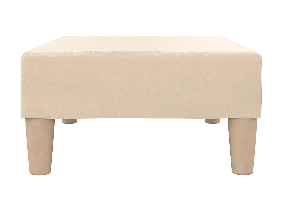 Repose-pied Crème 78x56x32 Tissu 3