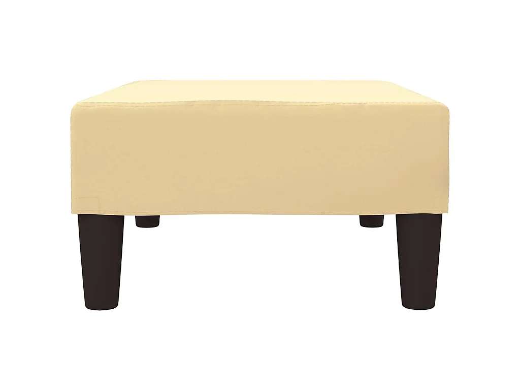 Repose-pied Crème 78x56x32 Velours