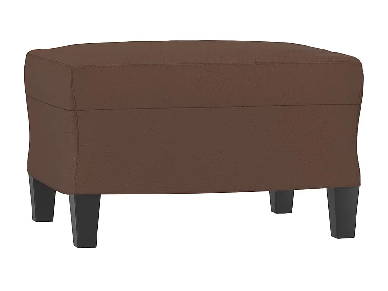 Repose-pied Marron 60x50x41 Similicuir