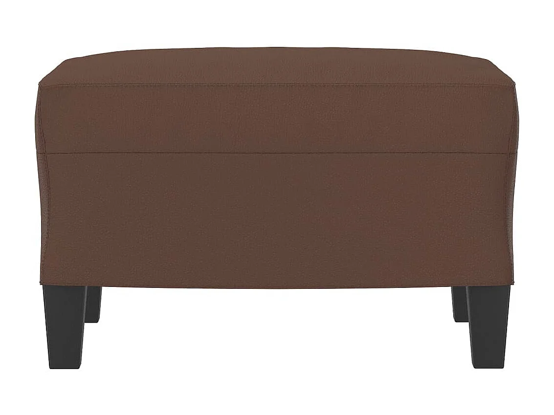 Repose-pied Marron 60x50x41 Similicuir