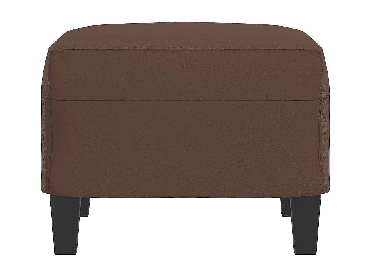 Repose-pied Marron 60x50x41 Similicuir