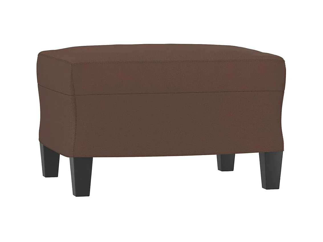 Repose-pied Marron 60x50x41 Similicuir