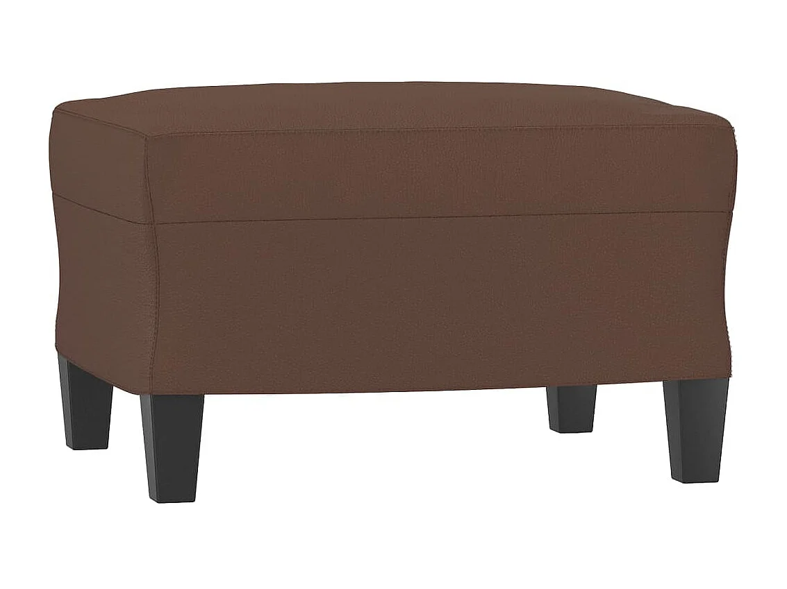 Repose-pied Marron 60x50x41 Similicuir