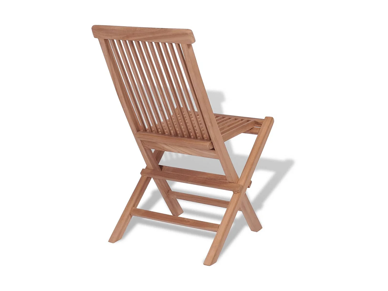 Chaises pliables de jardin 4 pcs Bois de teck solide 4