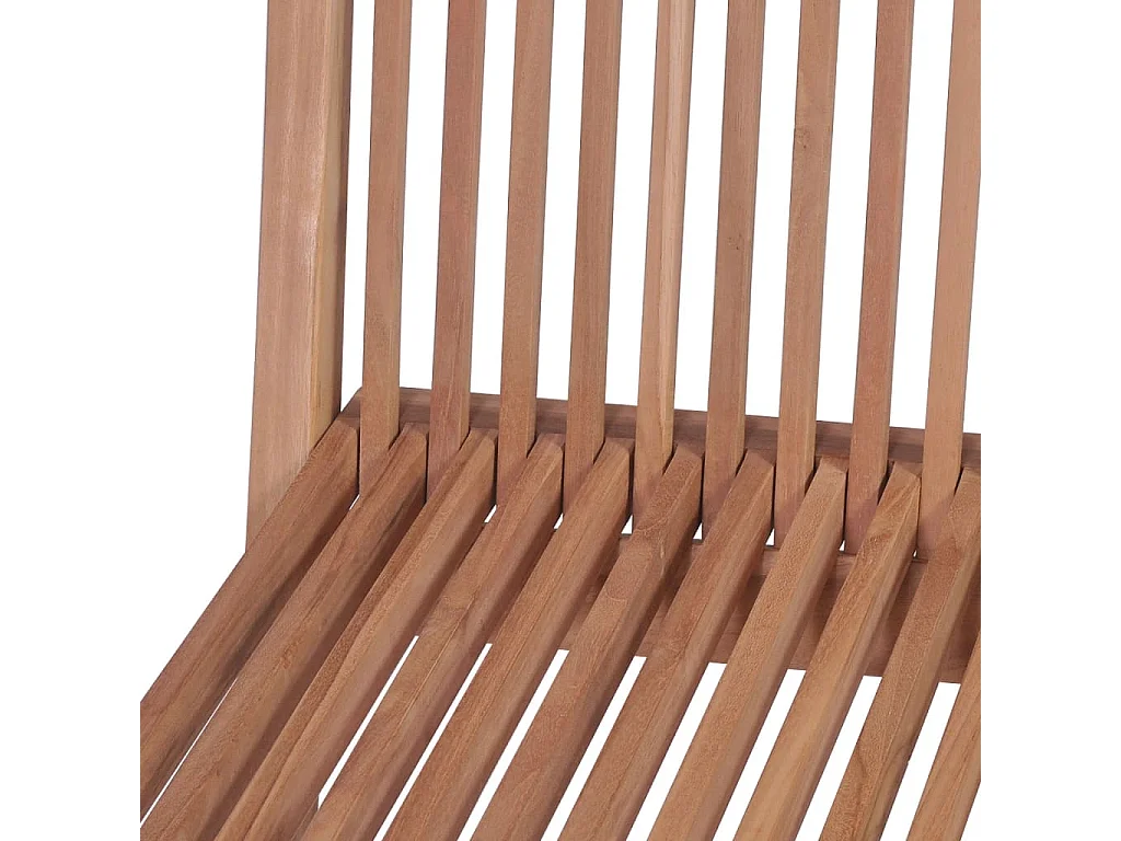 Chaises pliables de jardin 4 pcs Bois de teck solide 4