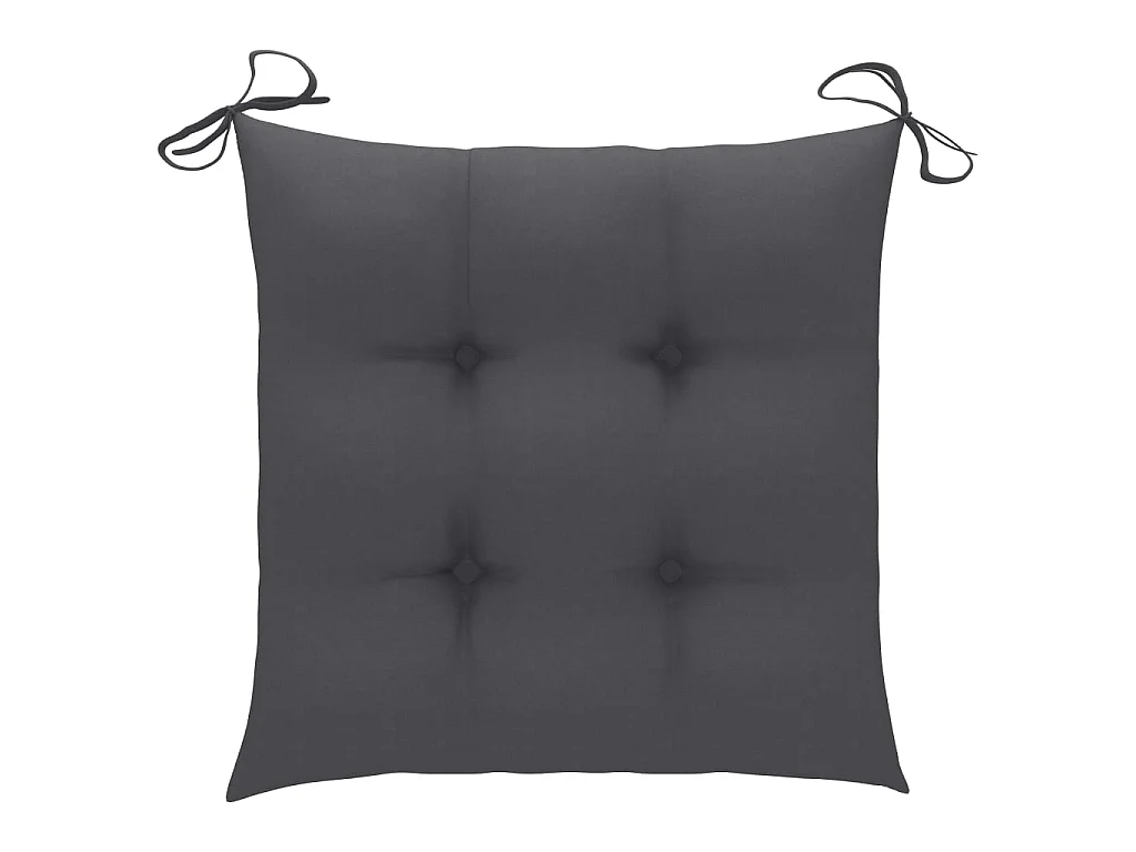 Chaises pliables de jardin 4 pcs avec coussins Bois d'acacia 15