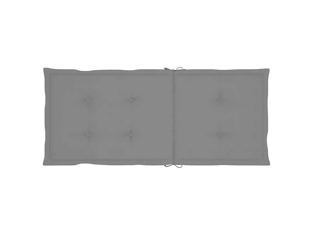 Chaises inclinables de jardin 2 pcs avec coussins gris clair Bois d'acacia