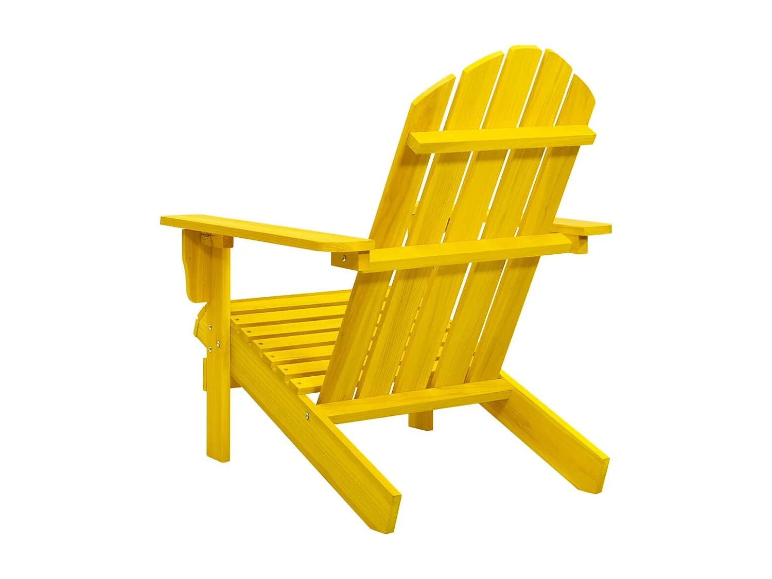 Chaise de jardin Adirondack Bois de sapin massif Jaune