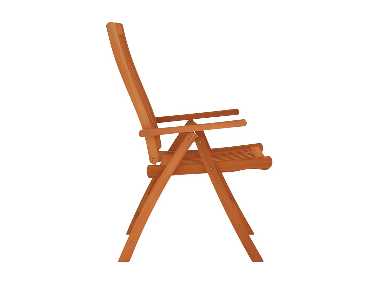 Chaises de jardin pliables 4 pcs Bois d'eucalyptus massif