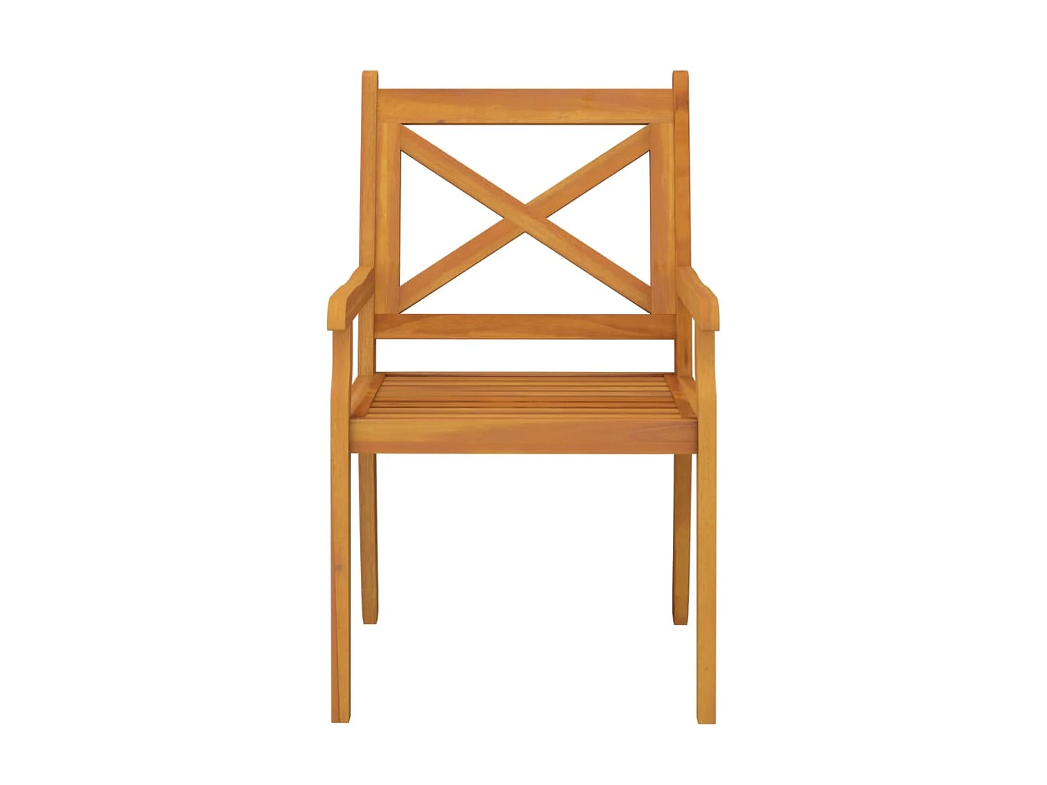 Chaises à dîner d'extérieur 8 pcs Bois d'acacia massif