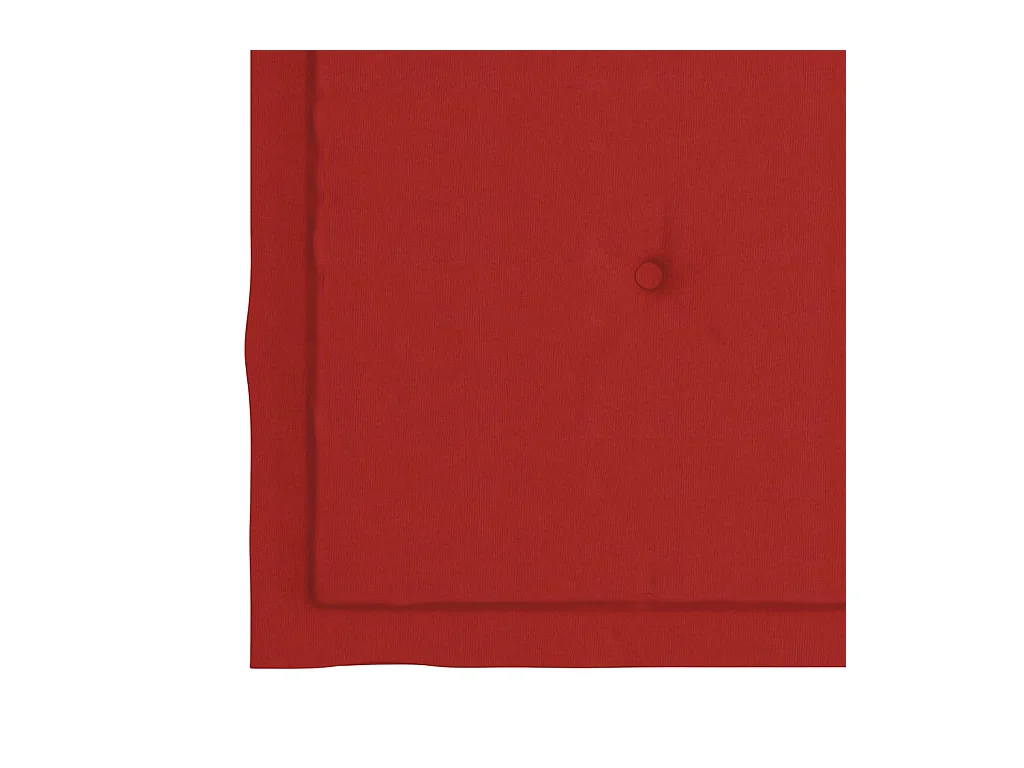 Chaises de jardin avec coussins rouge 4 pcs Bois de teck massif 3