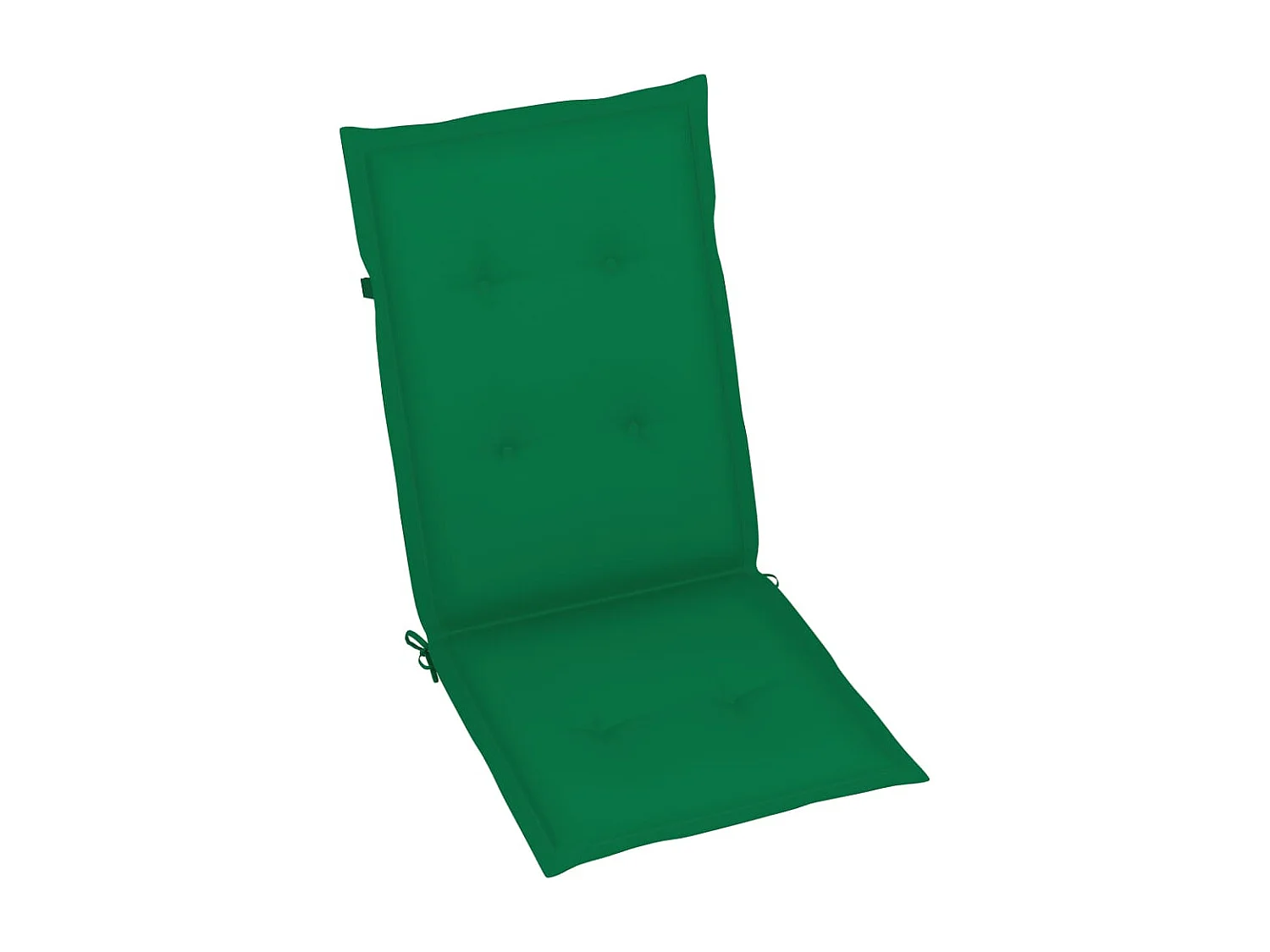 Chaises de jardin 4 pcs avec coussins vert Bois de teck