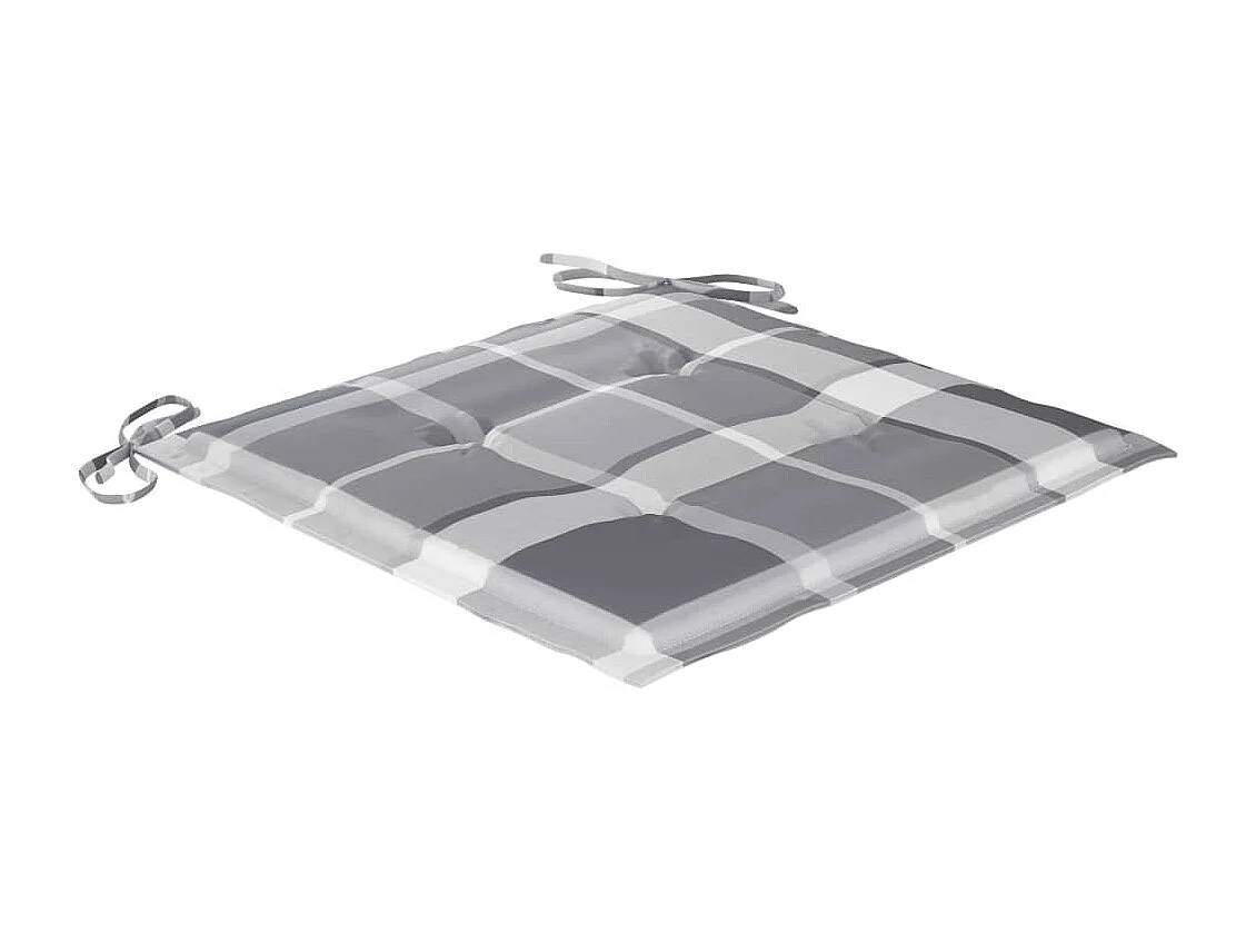 Chaises de jardin empilables avec coussins 4 pcs Teck solide 36