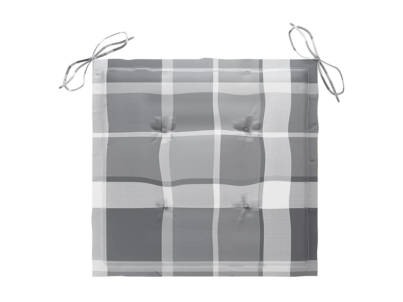 Chaises de jardin empilables avec coussins 4 pcs Teck solide 36