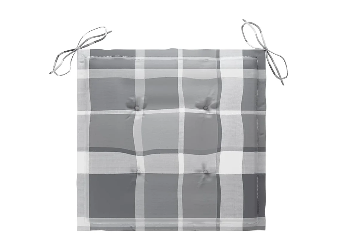 Chaises de jardin empilables avec coussins 4 pcs Teck solide 36