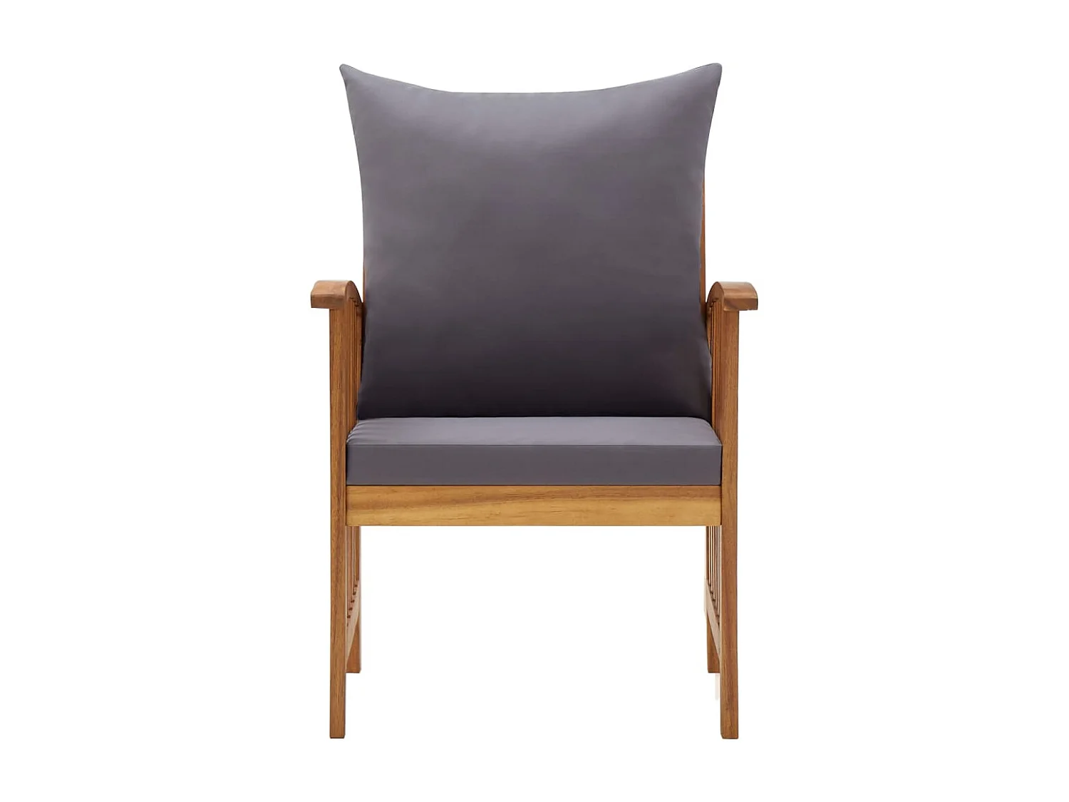 Chaises de jardin avec coussins 2 pcs Bois d'acacia massif 13