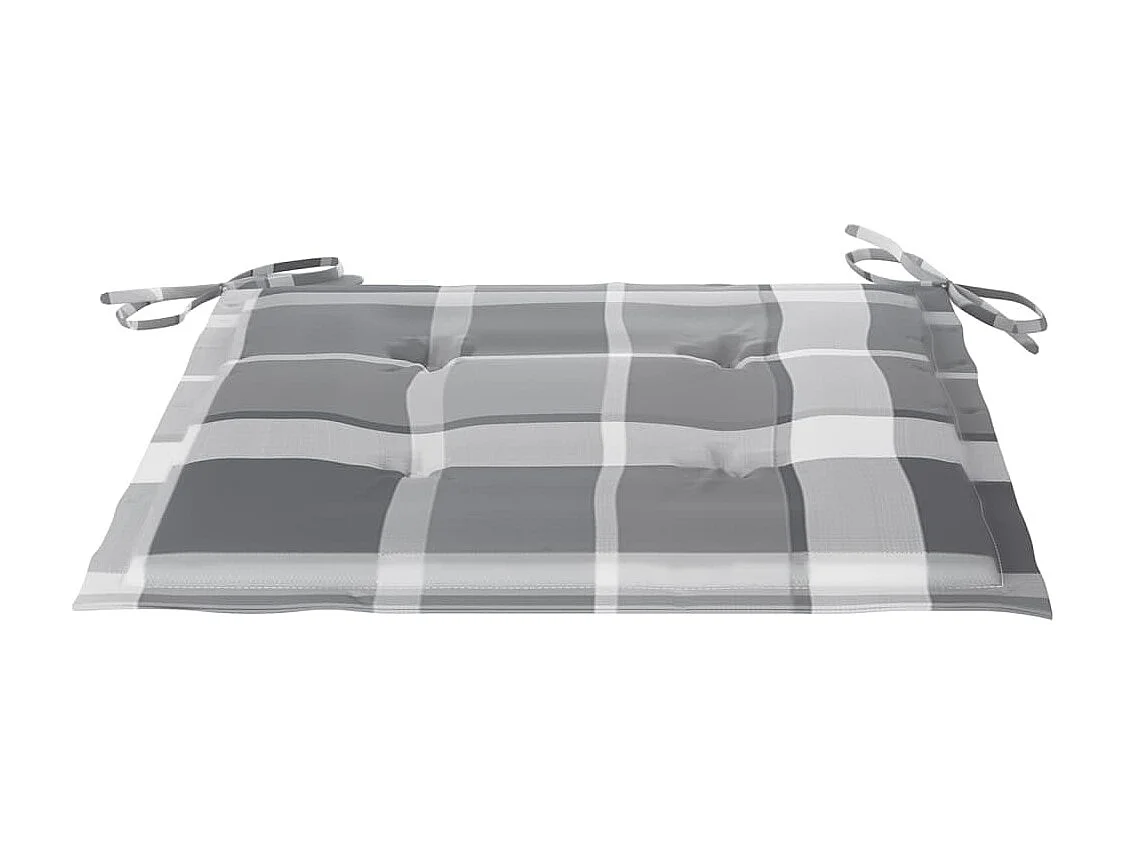 Chaises de jardin empilables avec coussins 8 pcs Teck solide 81