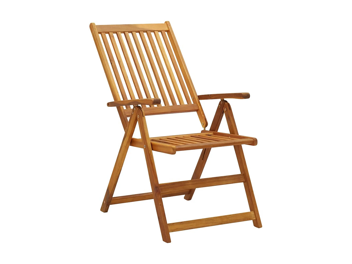 Chaises inclinables de jardin 3 pcs Bois solide d'acacia