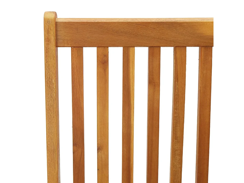 Chaises inclinables de jardin 3 pcs Bois solide d'acacia