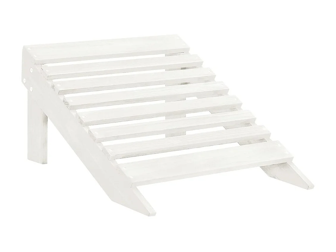 Chaise de jardin Adirondack 2 places et repose-pied Sapin Blanc