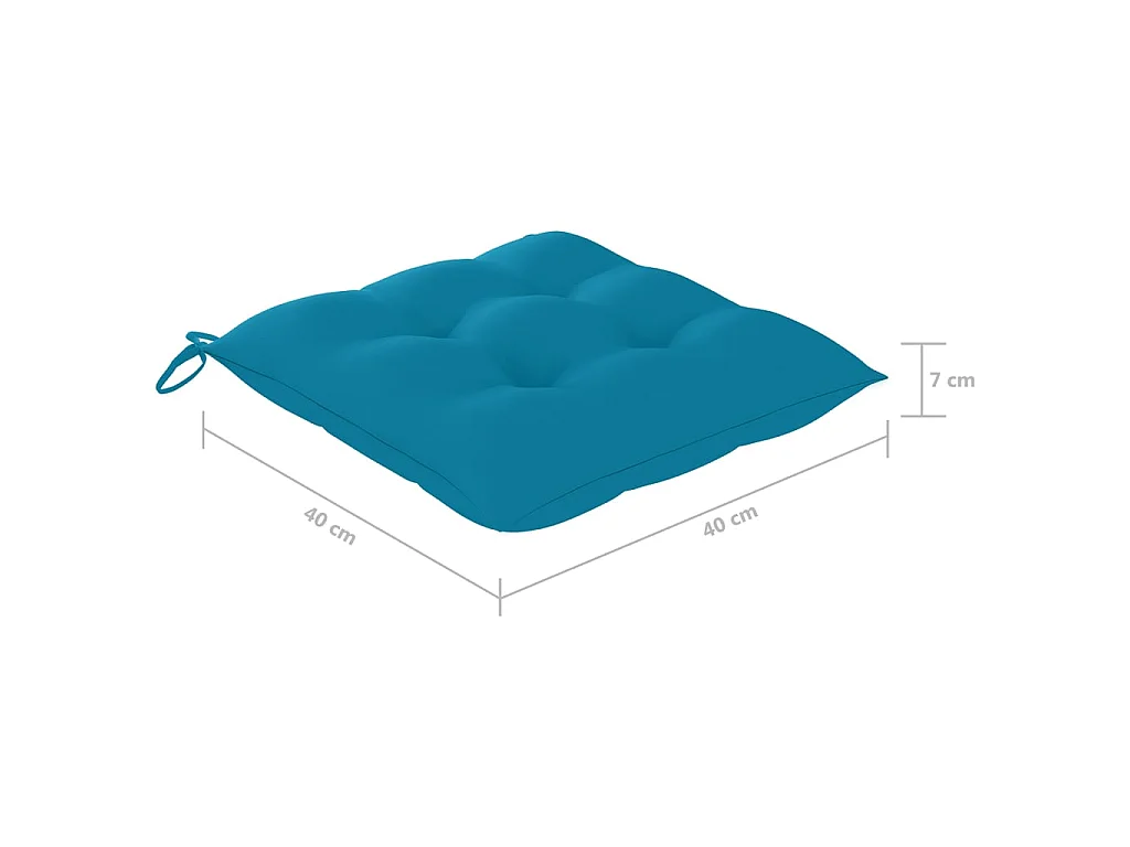 Chaises pliables d'extérieur 8 pcs avec coussins Bois d'acacia 34