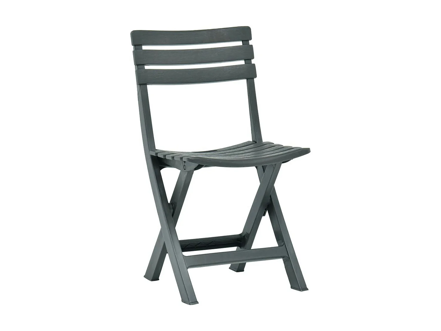 Chaises de jardin pliables 2 pcs Plastique Vert