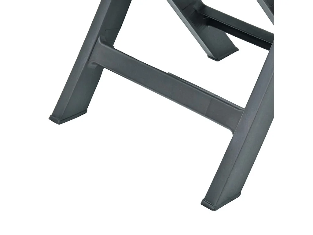 Chaises de jardin pliables 2 pcs Plastique Vert