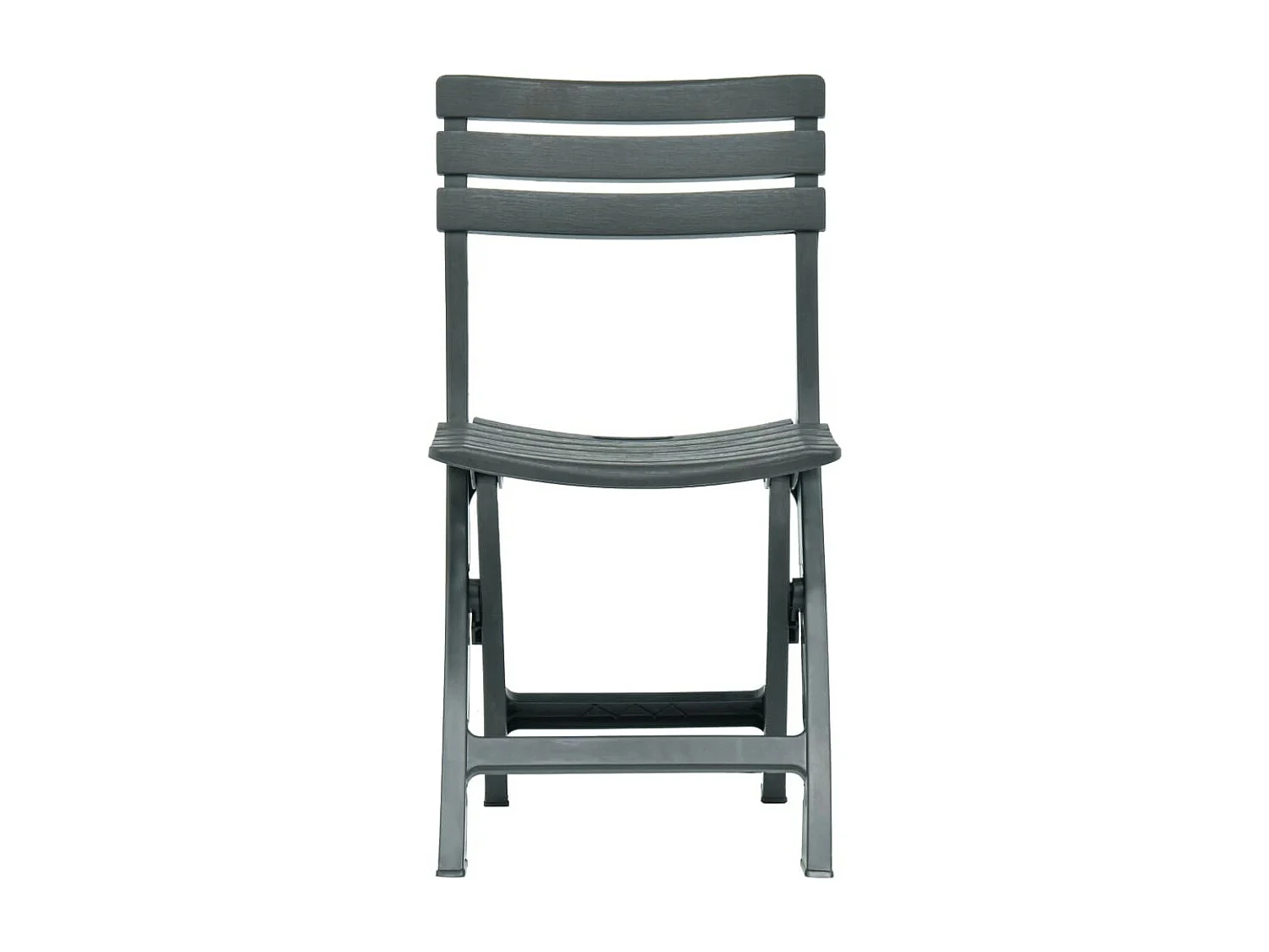 Chaises de jardin pliables 2 pcs Plastique Vert