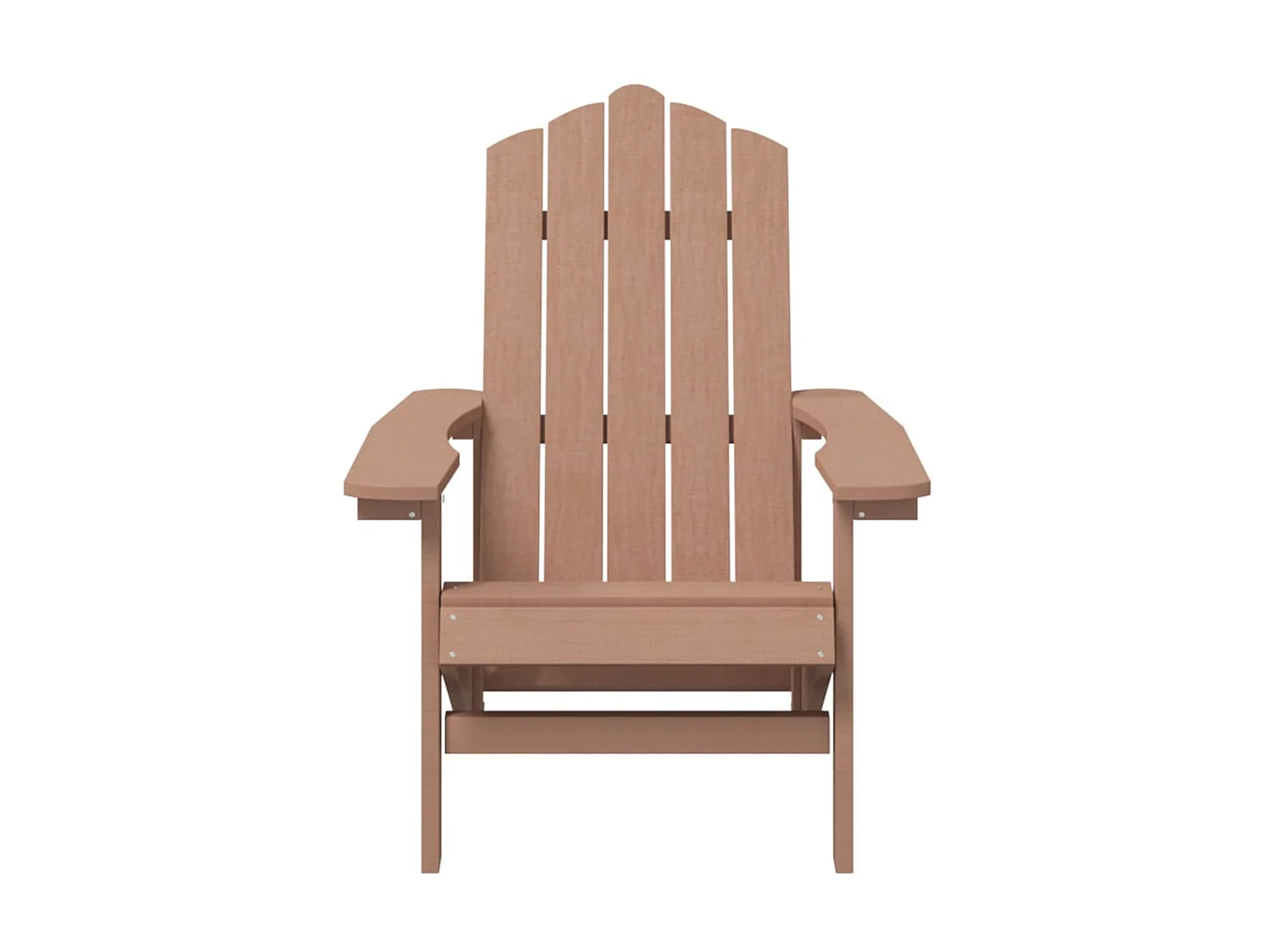 Chaise Adirondack de jardin PEHD Marron