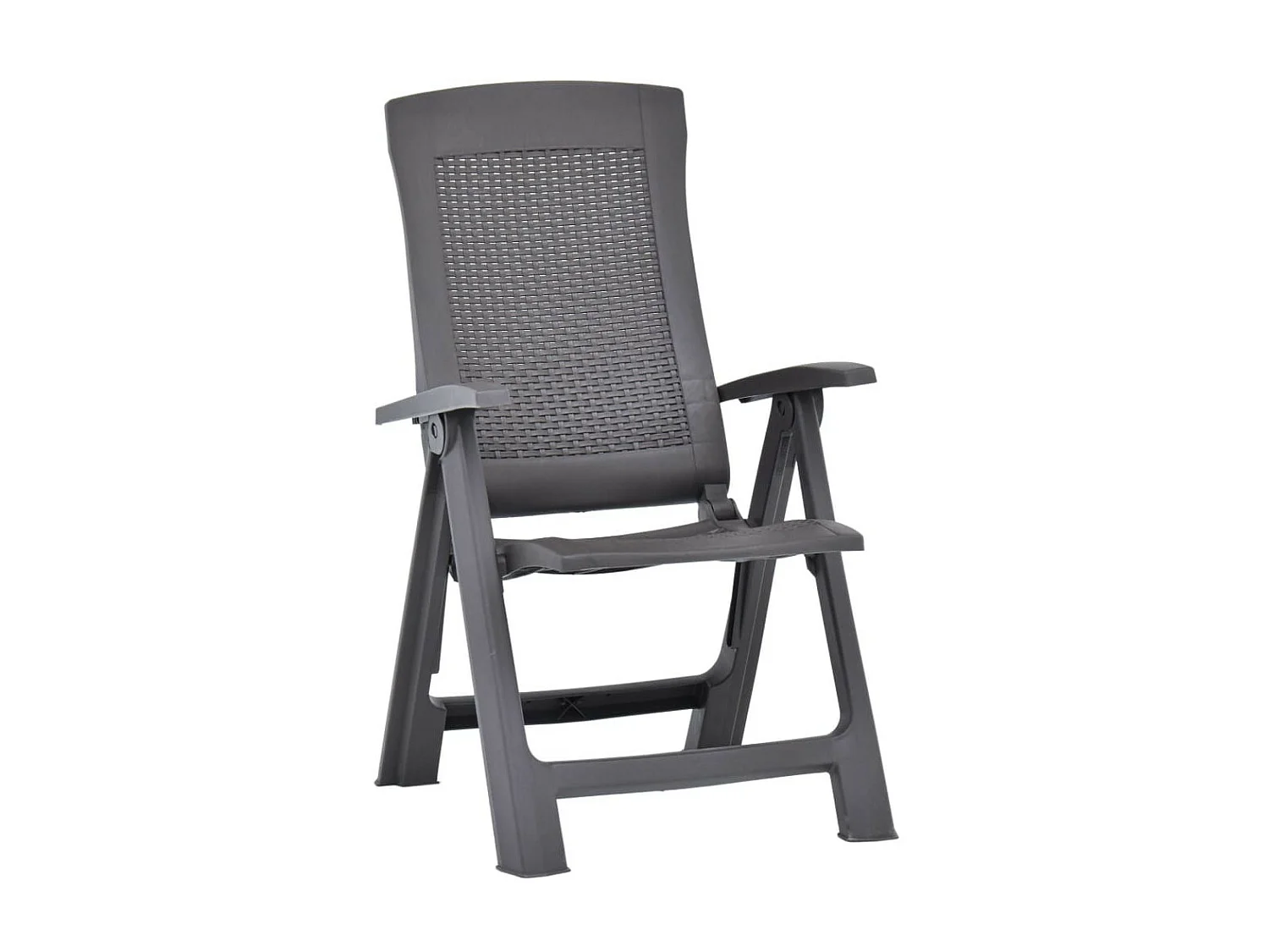 Chaises inclinables de jardin 2 pcs Plastique Moka 2