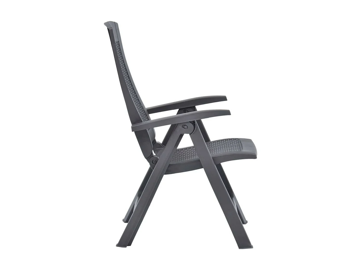 Chaises inclinables de jardin 2 pcs Plastique Moka 2