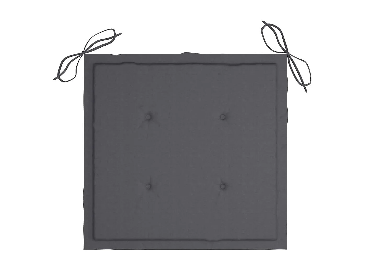 Chaises de jardin avec coussins anthracite 4 pcs Bois de teck 3