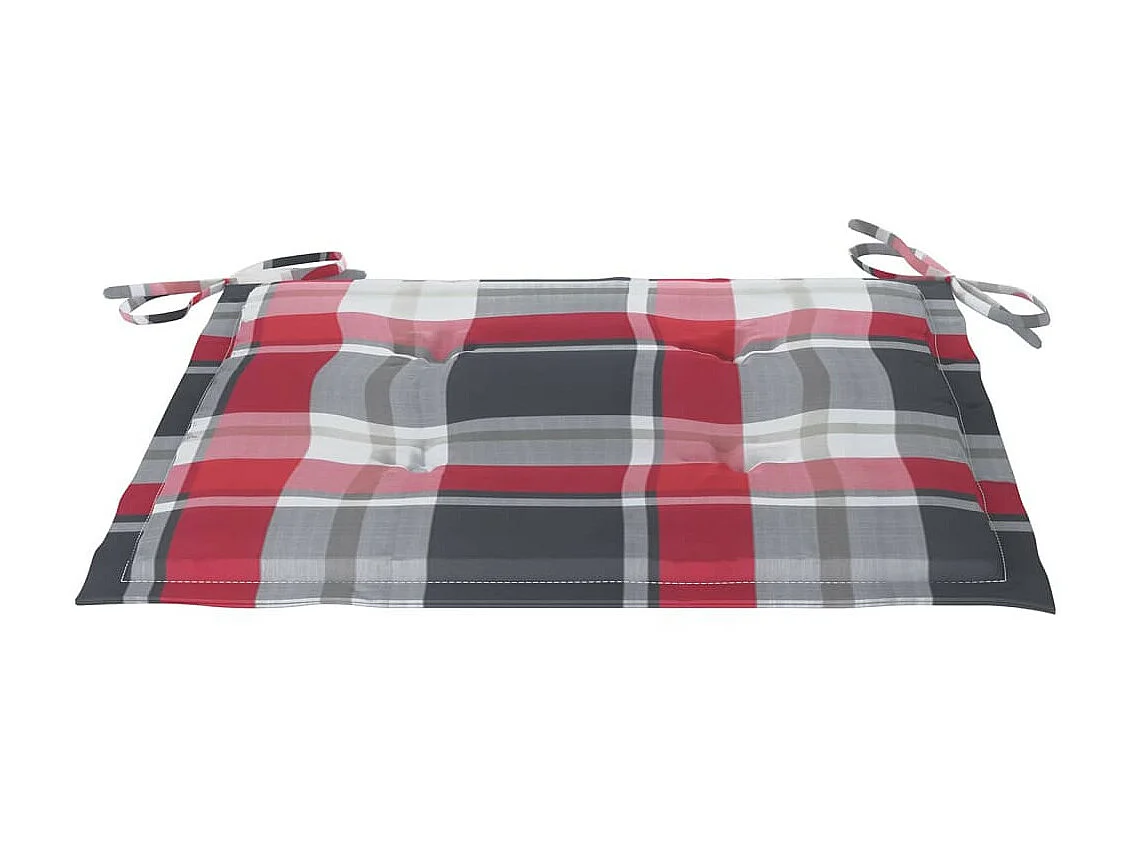 Chaises de jardin empilables avec coussins 8 pcs Teck solide 4