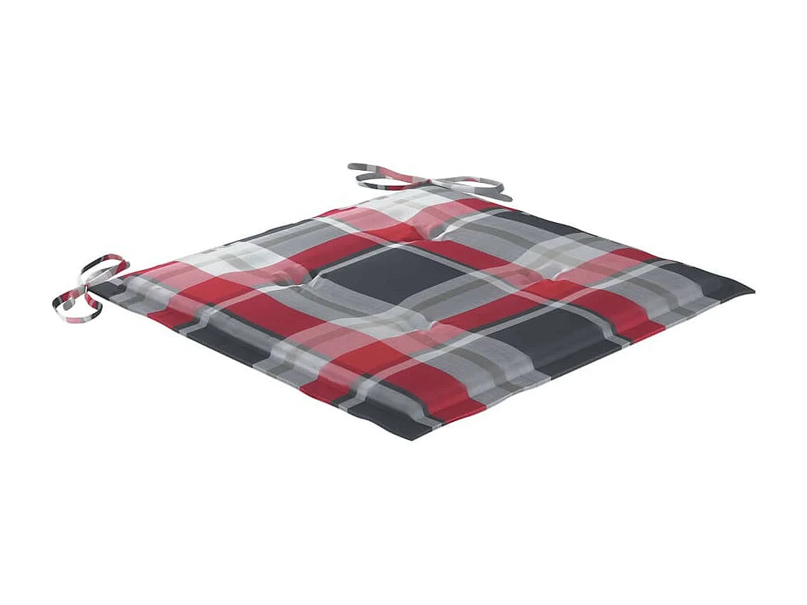 Chaises de jardin empilables avec coussins 8 pcs Teck solide 4