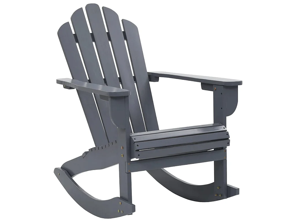 Chaise à bascule de jardin Bois Gris