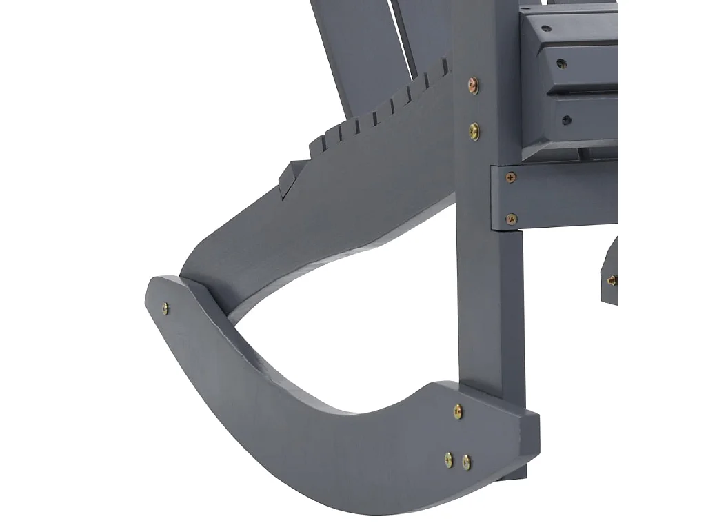 Chaise à bascule de jardin Bois Gris