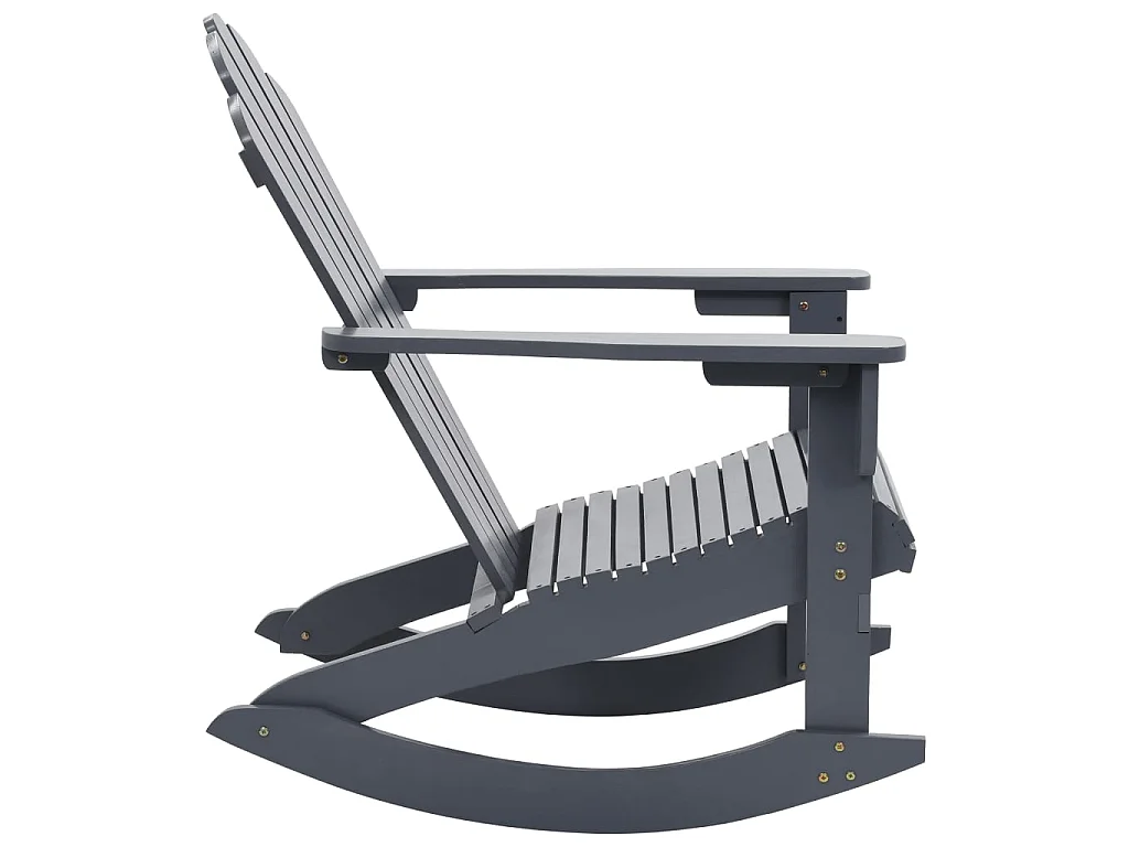 Chaise à bascule de jardin Bois Gris