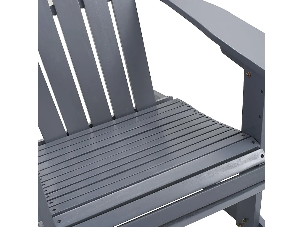 Chaise à bascule de jardin Bois Gris