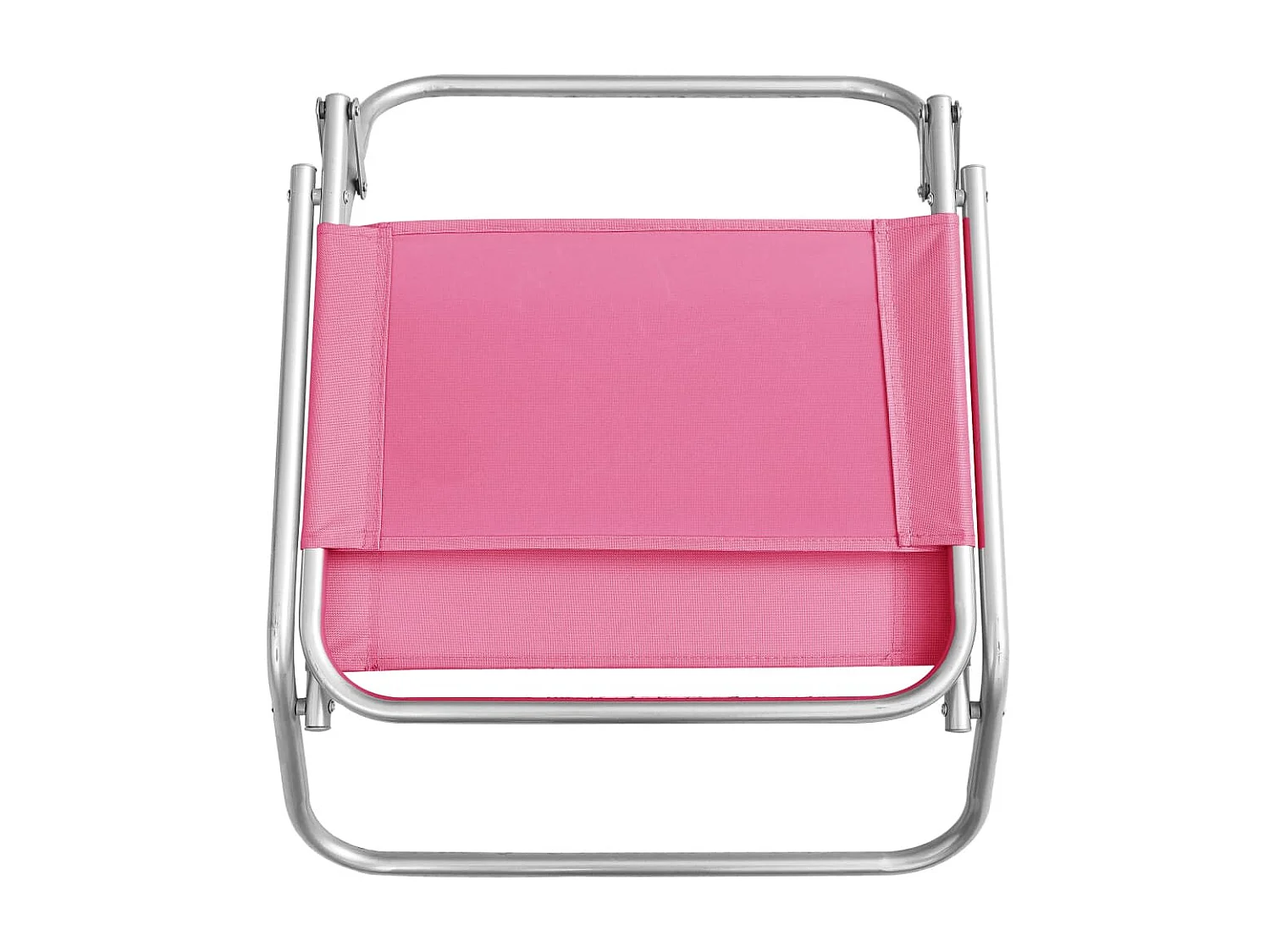 Strandstoelen 2 st inklapbaar stof roze