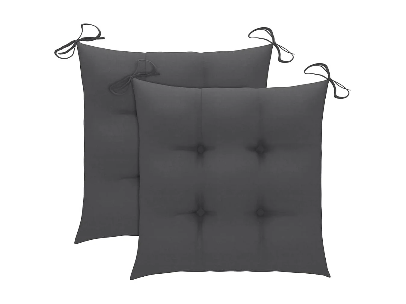 Chaises pliables d'extérieur 2 pcs avec coussins Bois d'acacia 20