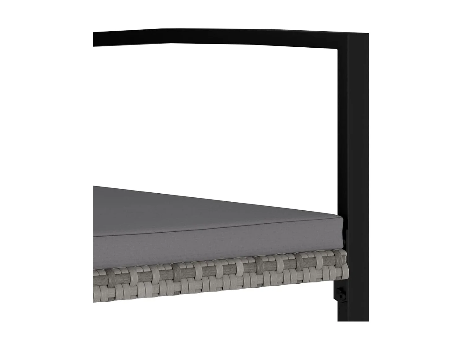 Sillas de comedor de jardín 2 unidades ratán sintético gris