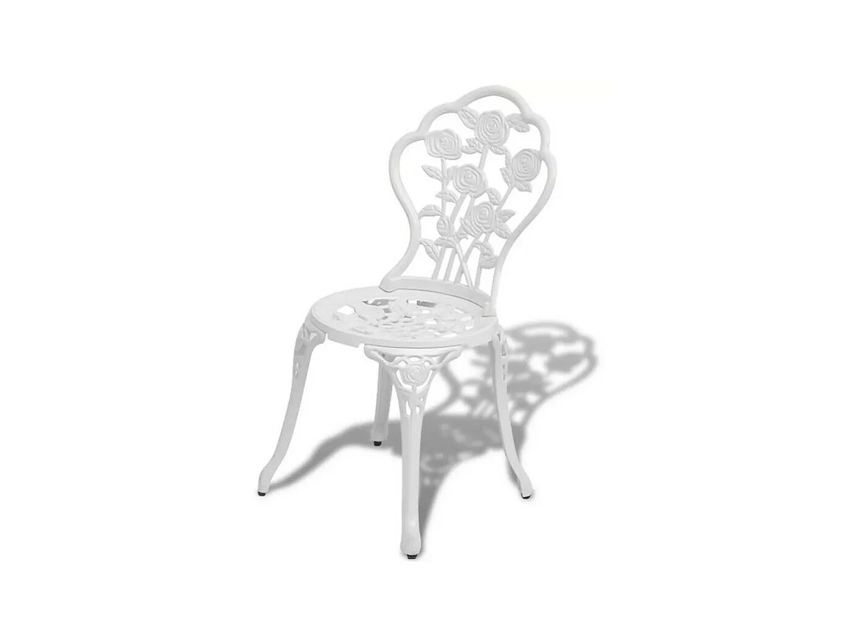 Chaise de jardin métal coulé blanc Dawa - Lot de 2