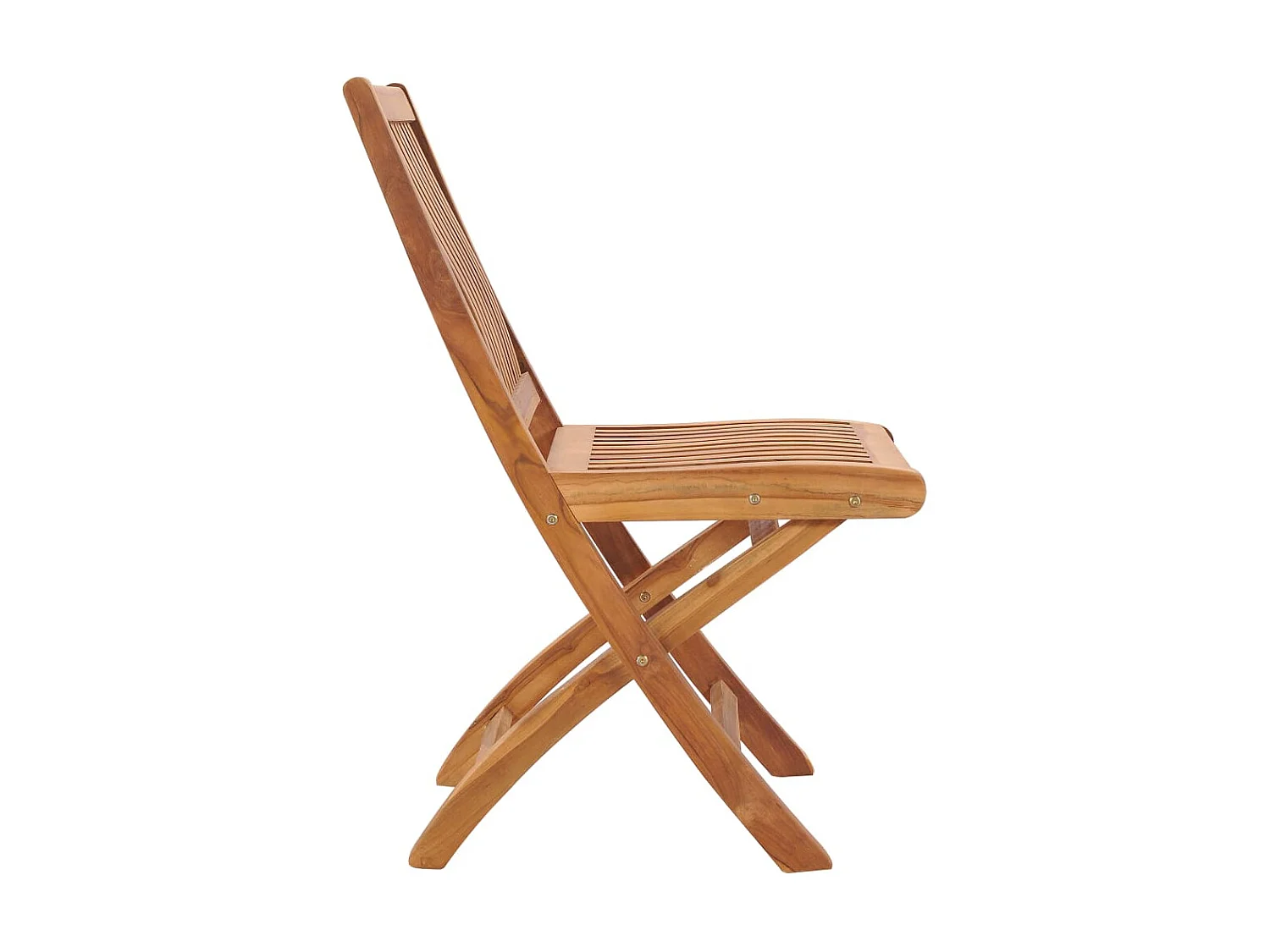 Chaises pliables de jardin 4 pcs Bois de teck solide 3